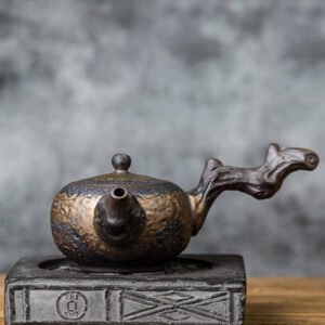 Withered Wood Ceramic Kyusu Teapot 220ml