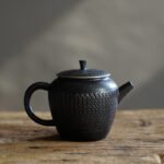 Black Porcelain Tea Pot 160ml