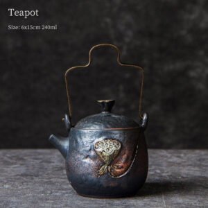 Ceramic Lotus Tea Pot 240ml