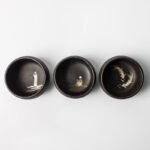 Black Japanese Ceramic Tea Cups 80ml
