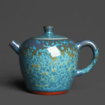 Jun Kiln Turquoise Blue Tea Pot 210ml