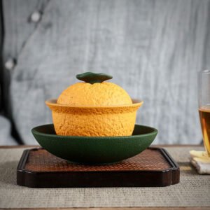 Ceramic Orange Gaiwan 140ml