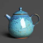 Green Blue Chinese Ceramic  Tea Pot 170ml