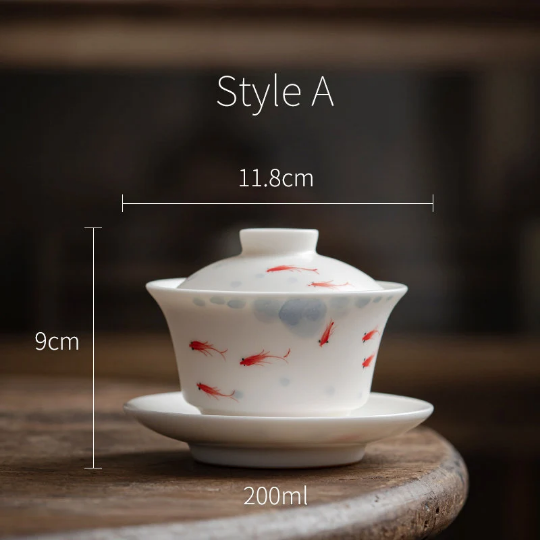 Porcelain Gaiwan Tea Set 150ml