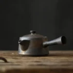 full product view 120ml japanese kyusu ceramic side handle teapot with infuser