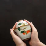 160ml ceramic travel tea set full set with carry case