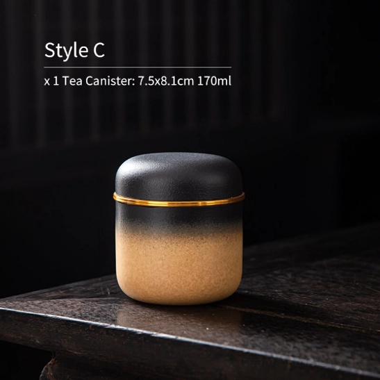 size reference for 170ml gradient tea storage canister
