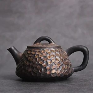 175ml antique style ceramic teapot with infuser main view