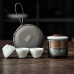 180ml portable travel tea set full set with storage case