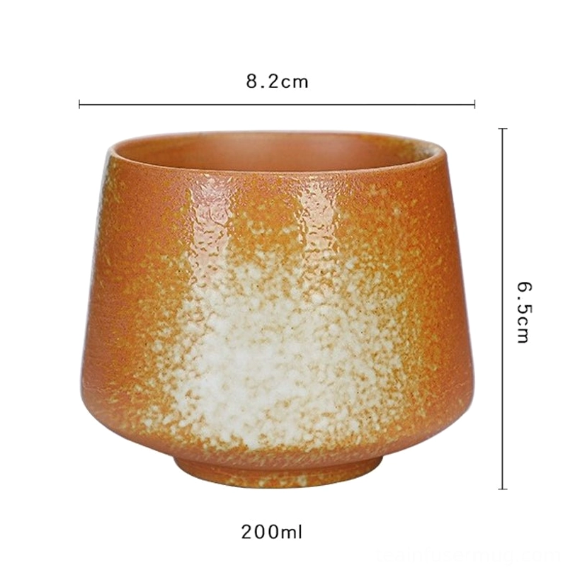 size dimension of 200ml large ceramic tea cup