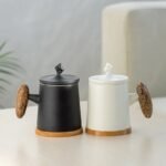 300ml ceramic tea infuser mug collection with multiple styles