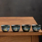 ABCD style 50ml kiln change Chinese ceramic gongfu tea cup