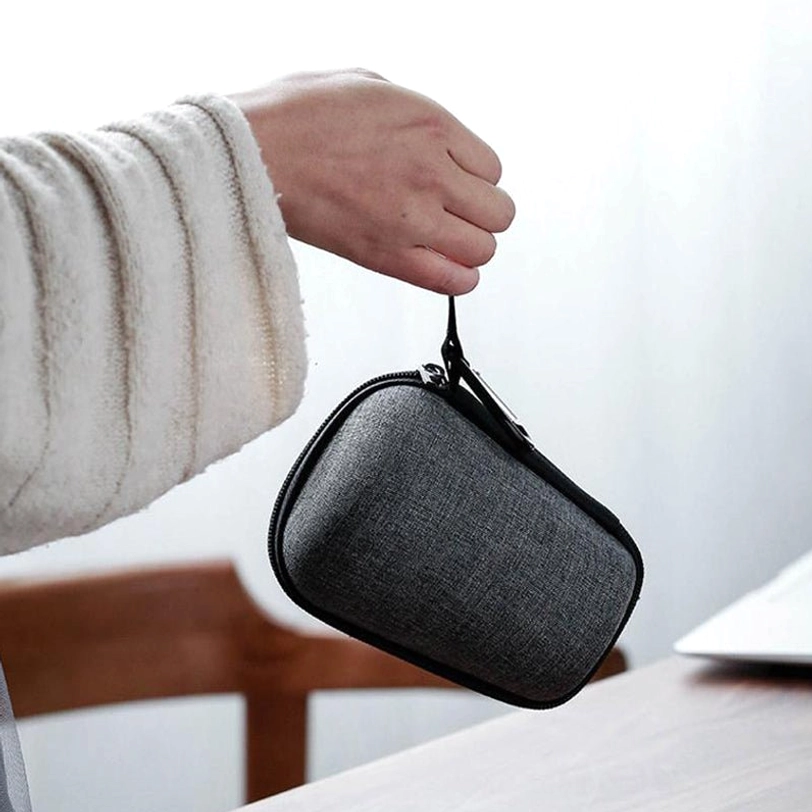 all three color options of 3d mountain ceramic tea infuser mug: black, yellow, white