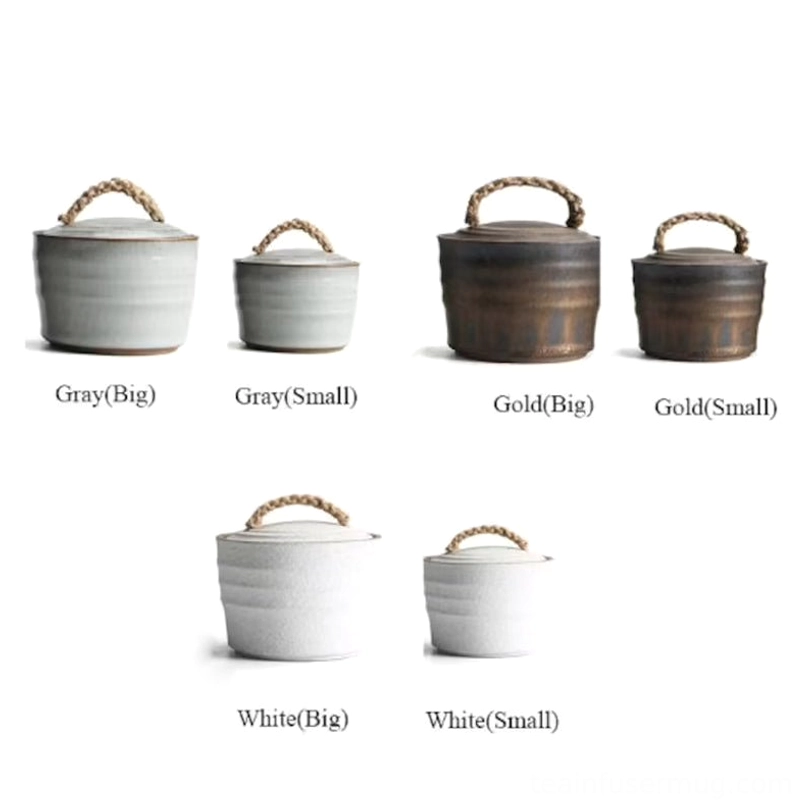 full set of ceramic tea storage canisters in all available colors