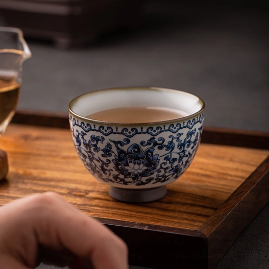 130ml authentic Chinese porcelain tea cup for gongfu tea ceremony