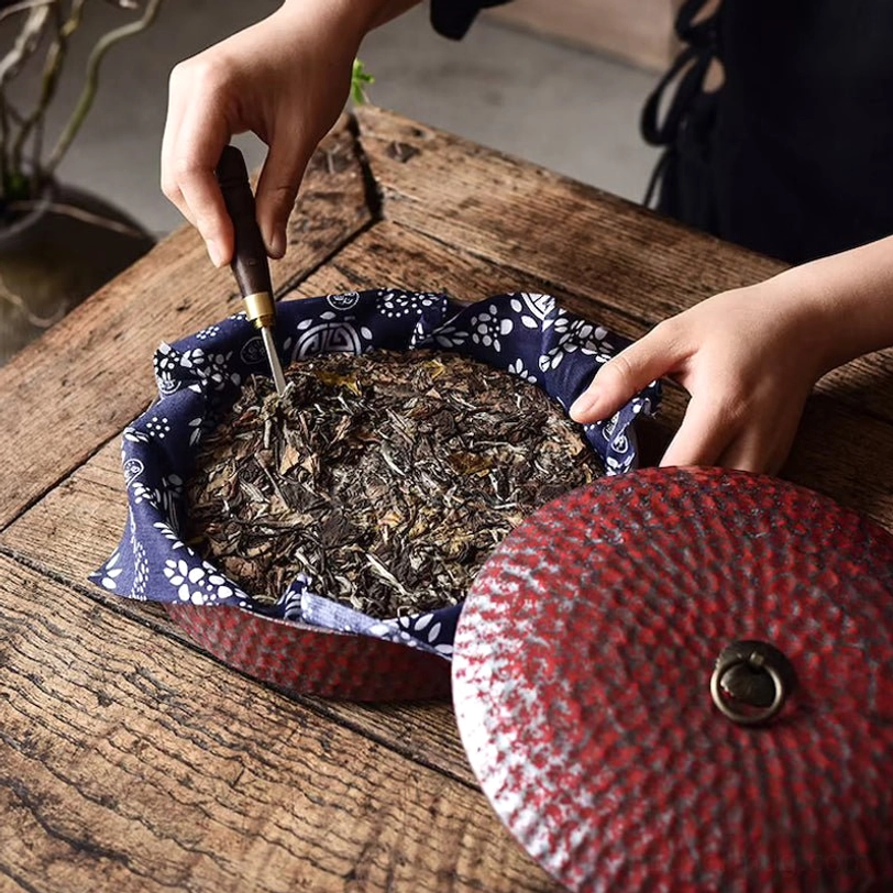 authentic Lao Ban Zhang 357g ripe Puerh tea cake packaging