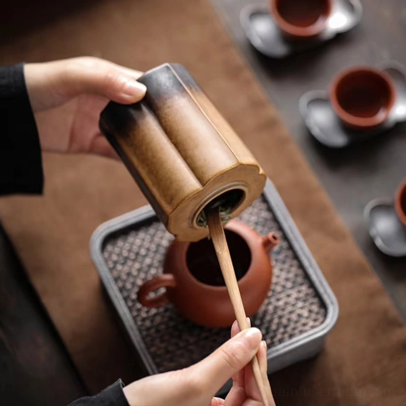 bottom of ceramic tea storage canister