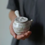 150ml side handle ceramic kyusu teapot with built in infuser