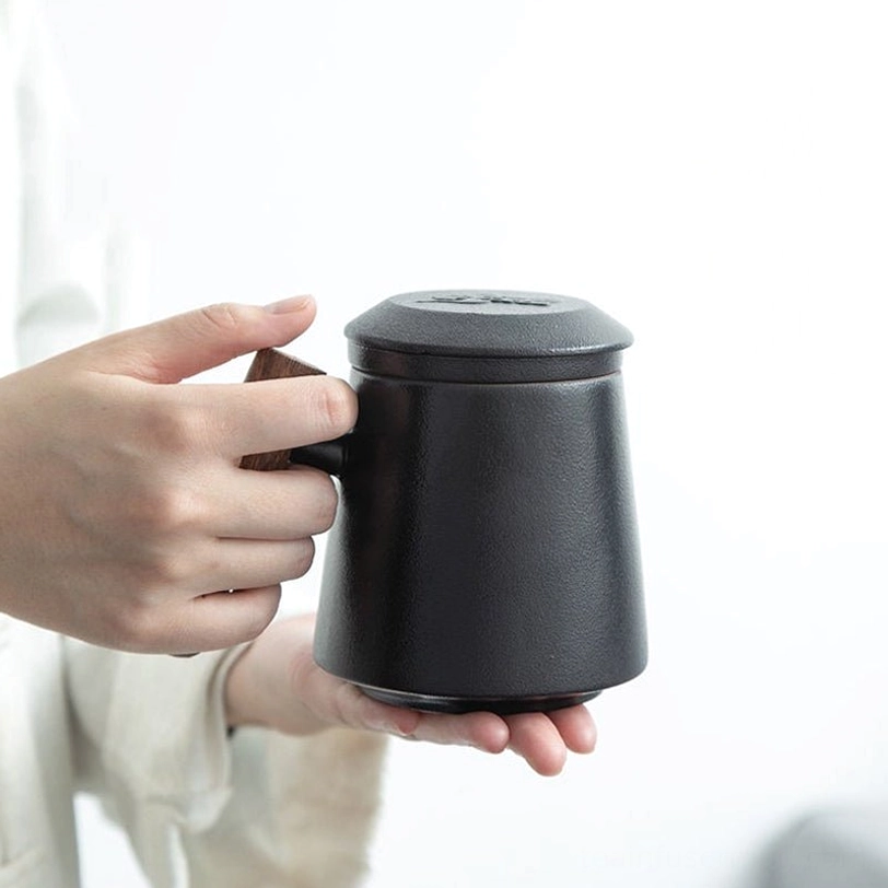 top view of ceramic tea infuser showing fine filter holes