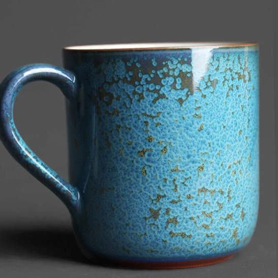 close up of ceramic tea infuser filter holes for tea infuser mug