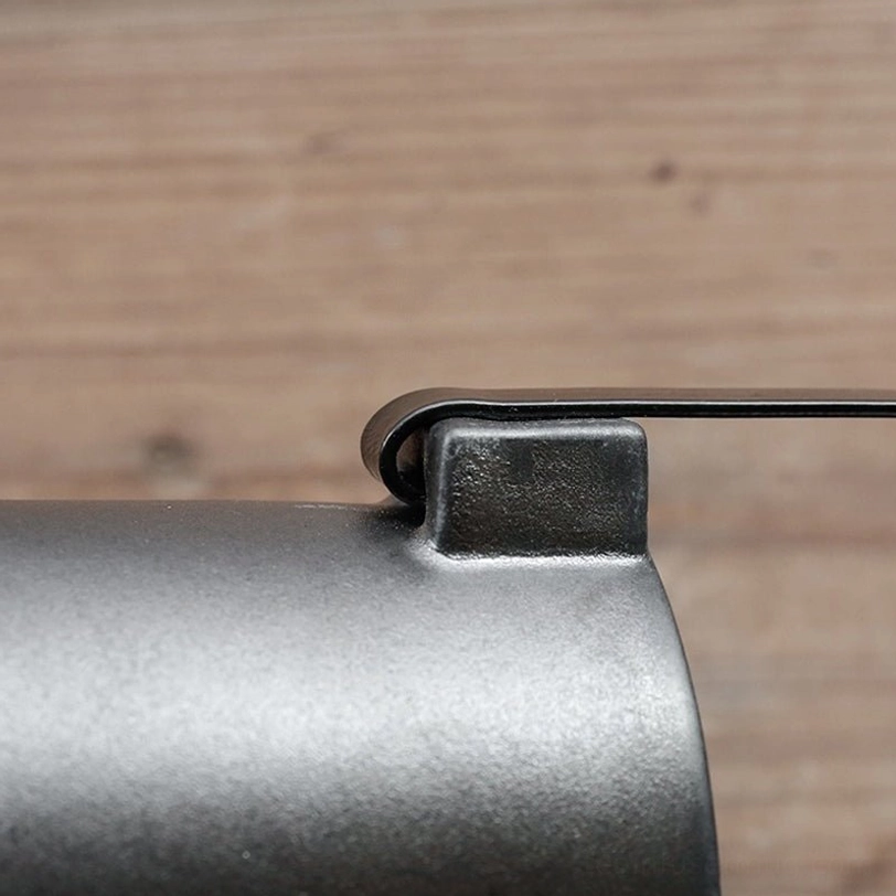 natural stone lid knob detail on ceramic teapot