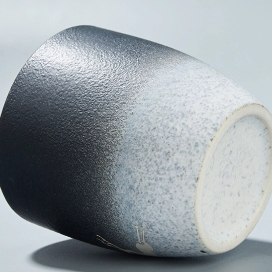 multiple gradient deer tea cups showing different color variations