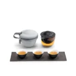 Full unboxed 200ml portable travel kung fu tea set with all components
