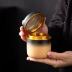 collection of gradient sealed ceramic tea storage canisters