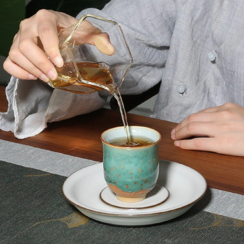interior view of 120ml traditional chinese porcelain teacup
