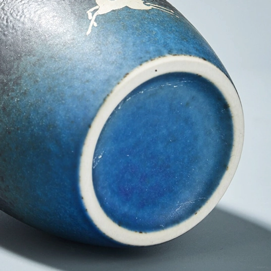 white interior of deer chinese tea cup showing clean finish