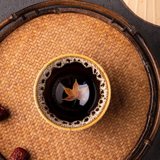 full product view of 100ml jian zhan maple chinese tea cup