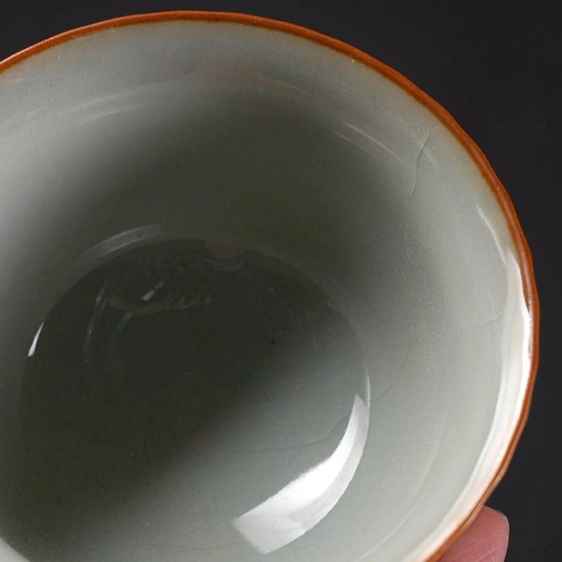 size marking of 120ml capacity jun kiln gaiwan tea set