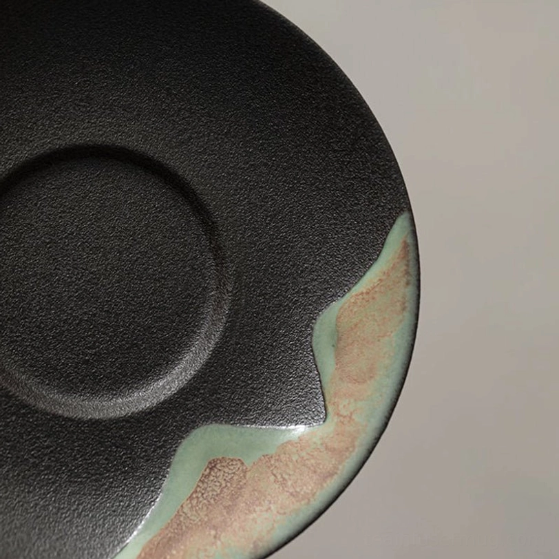 glazed interior view of landscape ceramic gaiwan