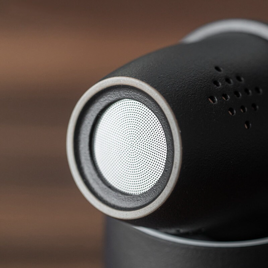 detailed close up of the ceramic tea infuser for loose leaf tea