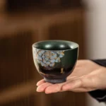 100ml ceramic lotus tea cup main product view