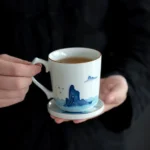 160ml modern Chinese ceramic tea cup product overview