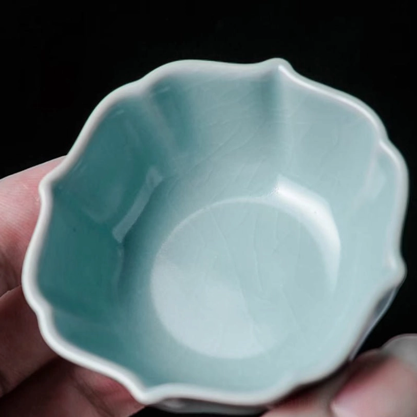 nested travel tea set placed into protective carrying bag