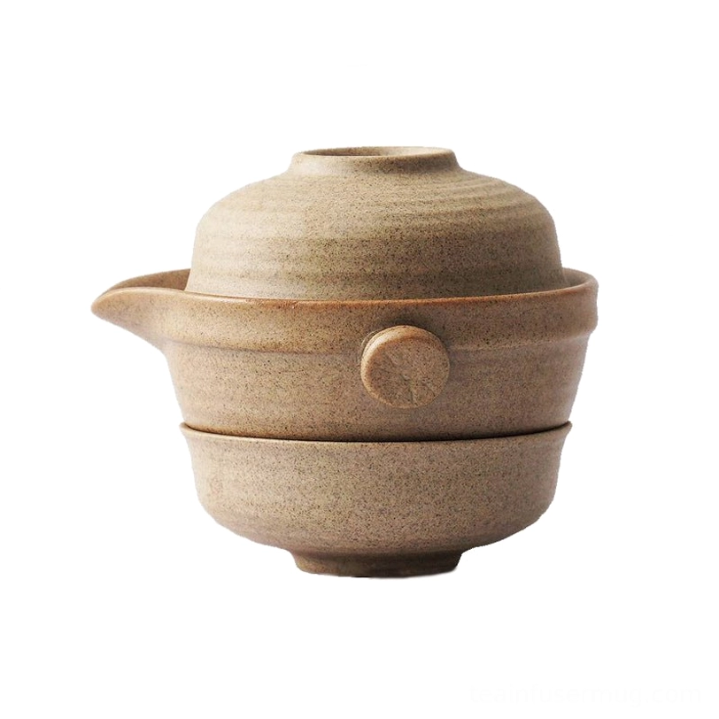 Original finish 110ml ceramic travel tea set