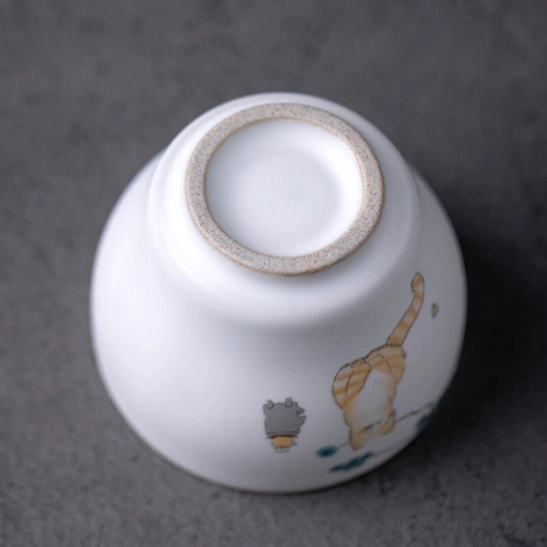 size comparison 75ml small chinese ceramic tasting tea cup