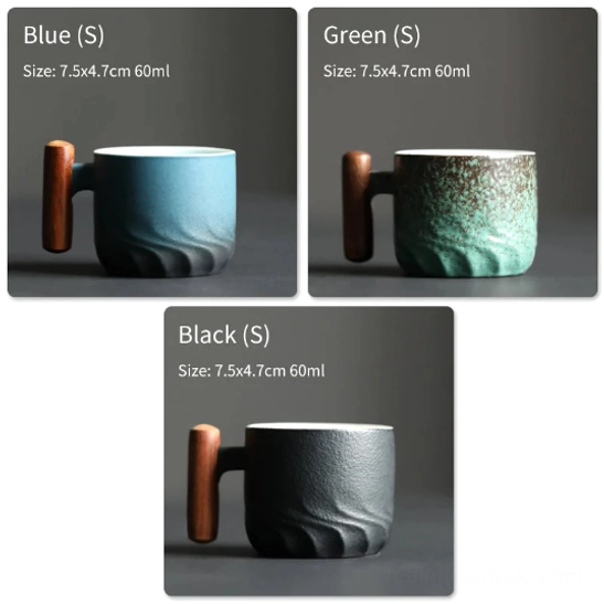 Small 60ml vs large 140ml Chinese tea cup size comparison