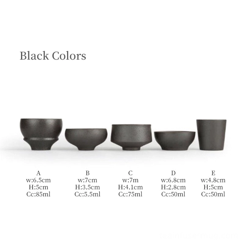 stackable chinese clay tea cups demonstrating space saving storage