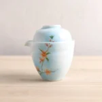 Style A floral pattern travel tea set one pot one cup