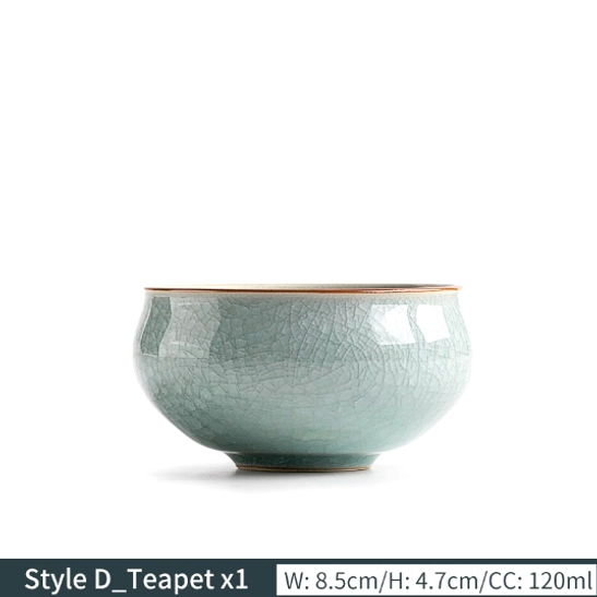 style d wide 120ml ru kiln ice crackle tea cup