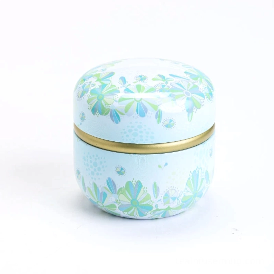style e dark floral airtight tea storage canister