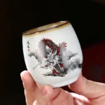 Style F 100ml Chinese dragon ceramic gongfu tea cup