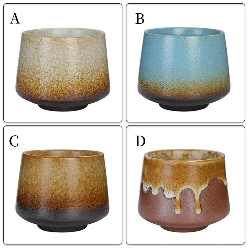 swan latte art coffee in speckled glazed ceramic tea cup