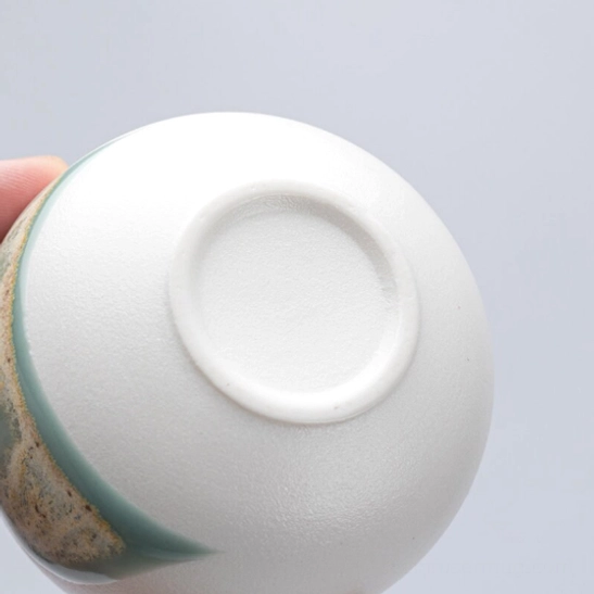 side view of traditional chinese ceramic gongfu teacup