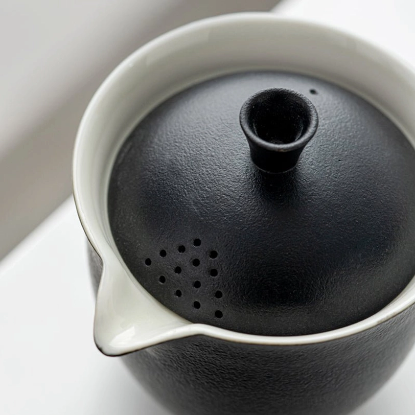 closed hard protective travel case for portable tea set