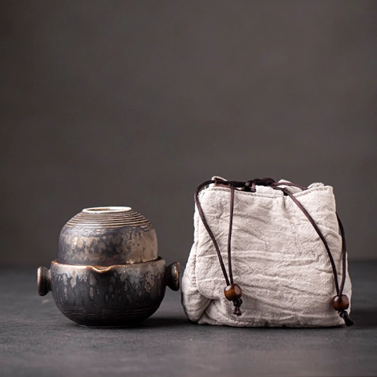 150ml travel tea set teapot and nested teacup