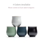 vintage chinese porcelain tea cup 100ml with four color options